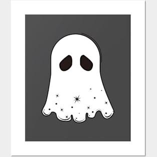 Halloween White Ghost Posters and Art